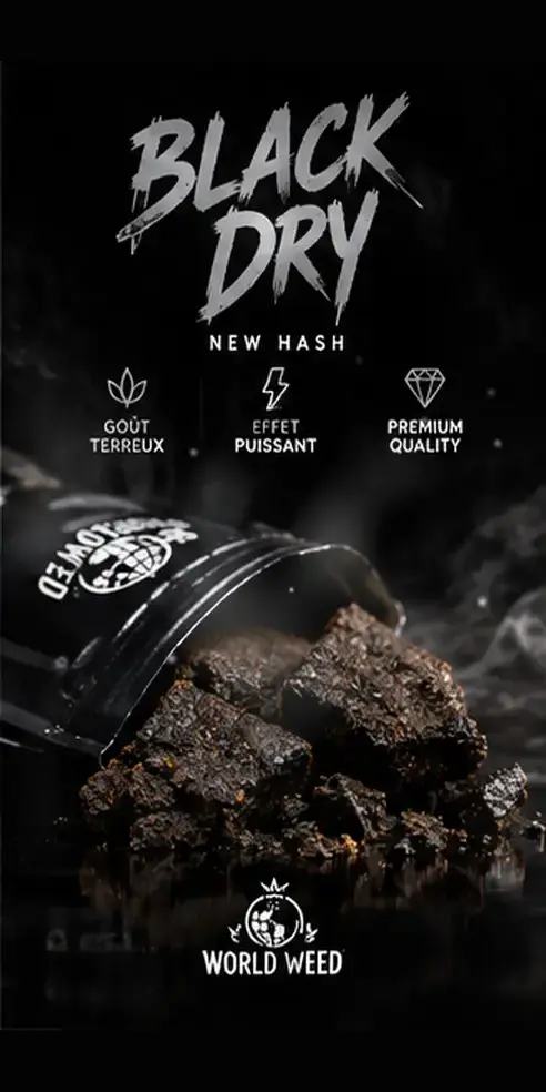 Black Dry — résines CBD WorldWeed