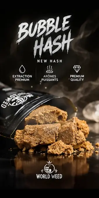 Bubble Hash — résines CBD