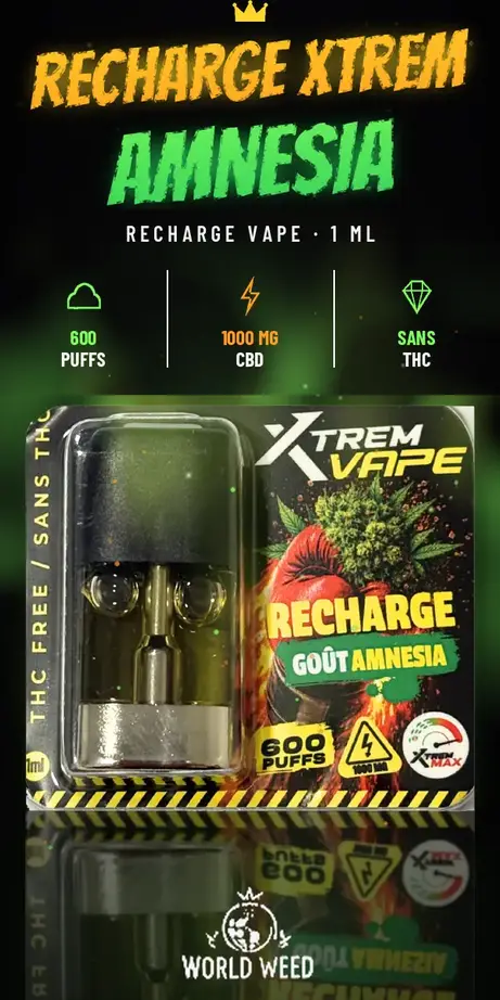 Recharge Xtrem Vape Amnesia — vapes CBD WorldWeed