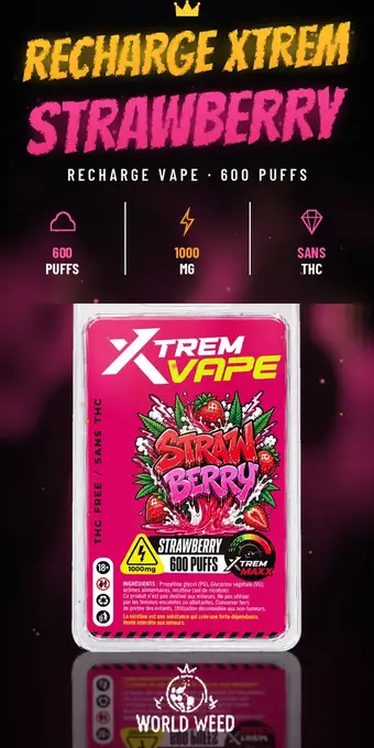 Recharge Xtrem Vape Strawberry — vapes CBD