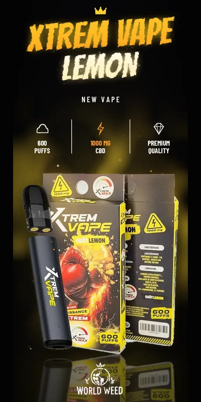Xtrem Vape Lemon — vapes CBD WorldWeed